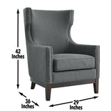 Steve Silver Roswell Linen Accent Chair w/ RW850ACG