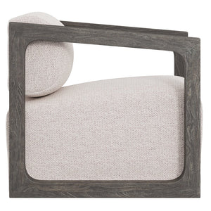 Bernhardt Bernhardt Leilani Outdoor Swivel Chair — Smoked Truffle Teak, 360° Smooth Rotation, Weatherproof Comfort - Made to Order O4319SB