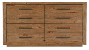 Hooker Furniture Big Sky Eight Drawer Dresser Rustic Pecky Hickory & Cedar 8-Drawer Vintage Natural Finish, Cedar-Lined 6700-90002-80