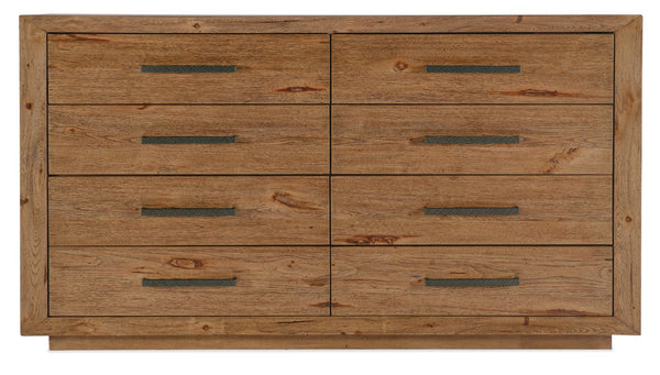 Hooker Furniture Big Sky Eight Drawer Dresser Rustic Pecky Hickory & Cedar 8-Drawer Vintage Natural Finish, Cedar-Lined 6700-90002-80