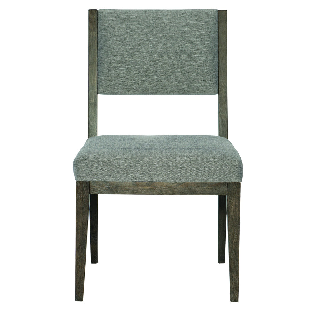 Bernhardt Bernhardt Linea Side Chair Cerused Charcoal Ash Frame, Neutral Upholstery, Rustic-Modern Elegance 384541B