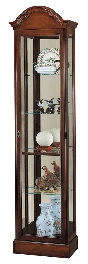 Hekman Furniture 680145 Howard Miller Gilmore Antique Curio Cabinet – Elegant Glass Display With Adjustable Shelves Windsor Cherry Gilmore Curio Cabinet 680145