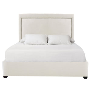 Bernhardt Bernhardt Morgan Upholstered Panel Bed Queen With Picture-Frame Headboard, Nailhead Trim Options, Durable Support System K1435