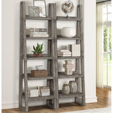 Parker House Tempe - Grey Stone Pair Of Etagere Bookcases Grey Stone Solid Pine Plank / Pine Solids / Birch Veneers TEM#250P-GST