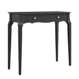 Homelegance By Top-Line Cayenne 1-Drawer Wood Accent Console Sofa Table Black Rubberwood