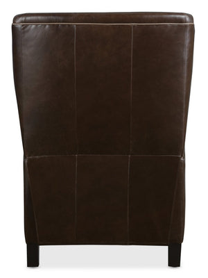 Hooker Furniture Henley Luxe Power Recliner In Top-Grain Aniline Leather With Power Headrest And Usb Charging Brown RC826-PH-089