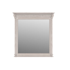 A.R.T. Furniture Alcove Dresser Mirror In Belgian Ivory With Crown Molding - Elegant Wall-hung Accent For Any Room White Acacia Solids,Maple Veneers,Mirror 321120-2817