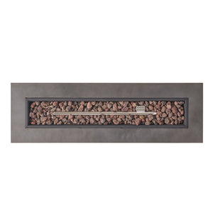 English Elm 40" Outdoor Propane Fire Pit 50000 Btu Powder Coated Iron Rectangular Patio Warmer 62836.00CONRT-50K_67760.00CONR