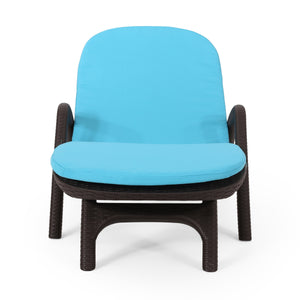 English Elm Christopher Knight Home® - Mikael Chaise Lounge With Cushion - Ergonomic Dark Brown Design For Ultimate Indoor & Outdoor Comfort 70798.00DBLU