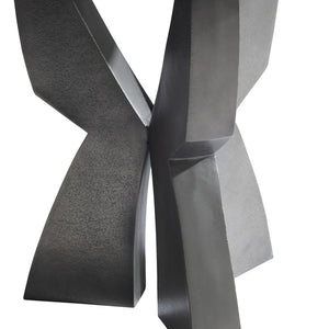 Bernhardt Bernhardt Cast Aluminum Mazo Side Table — 24" Basin Top, Black Nickel Finish, Sculptural Modern Accent (97) 328400