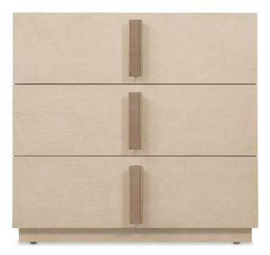 Hooker Furniture Westwood Quartered Oak Nightstand With Cedar-Lined Drawer, Polished Limestone Finish & Usb Charging 18.00 L x 32.00W x 30.25H 6133-90216-80