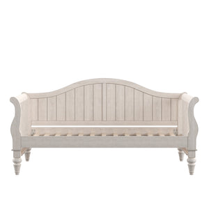 Homelegance By Top-Line Esteban Traditional Wood Slat Daybed White Rubberwood