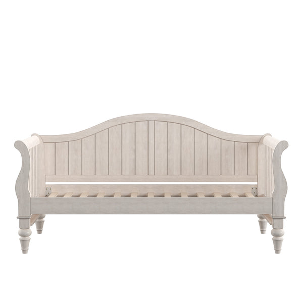 Homelegance By Top-Line Esteban Traditional Wood Slat Daybed White Rubberwood