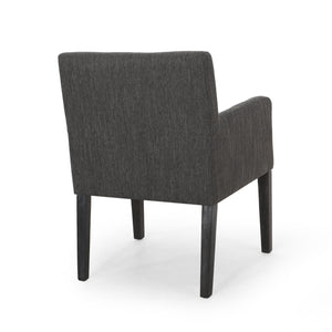 English Elm Arm Chair Upholstered Track Arm Contemporary Accent Seat for Living Room Reading Nook 69409.00CHAR