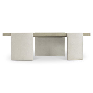 Bernhardt Bernhardt Arcadia Freeform Cocktail Table With White Oak Top & Raffia-Wrapped Legs, Rustic Modern Finish 334023