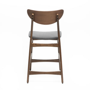 English Elm Christopher Knight Home® - Counter Height Chairs - Elegant Dark Grey Fabric Upholstery With Durable Wood Frame For Comfort 58914.00DGY
