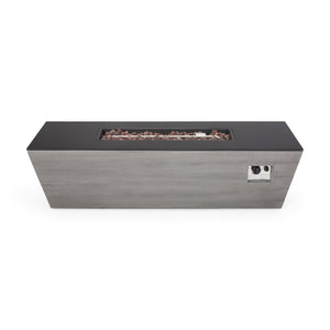 English Elm 56" Outdoor Mgo Fire Pit Table with Ceramic Top and 50000 Btu Propane Burner 67013.00-50K