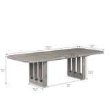 A.R.T. Furniture Vault Rectangular Dining Table 285221-2354 Gray 285221-2354