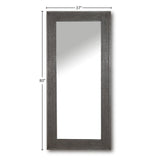 Parker House Crossings Serengeti Floor Mirror Sandblasted Fossil Grey Solid Mango SER#M3780