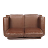 Christopher Knight Home® - Noble House - Lawton Contemporary Faux Leather Loveseat with Nailhead Trim