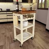 Steve Silver Belden Kitchen Cart White BD150CKW