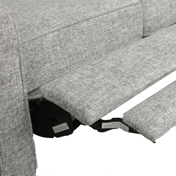 English Elm Christopher Knight Home® - DOUBLE Recliner Fabric Sofa with Plush Cushions and Space-Saving Design for Living Rooms, 49"L LIGHT GREY 72478.00FLGRYTW