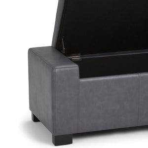 English Elm Laredo Large Storage Ottoman In Stone Grey - Stylish Multifunctional Seating With Hidden Storage B136P159045