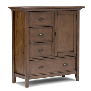 English Elm Redmond Medium Storage Cabinet - Rustic Natural Brown Wood, Stylish Design With Ample Storage Space B136P158104-GIGA