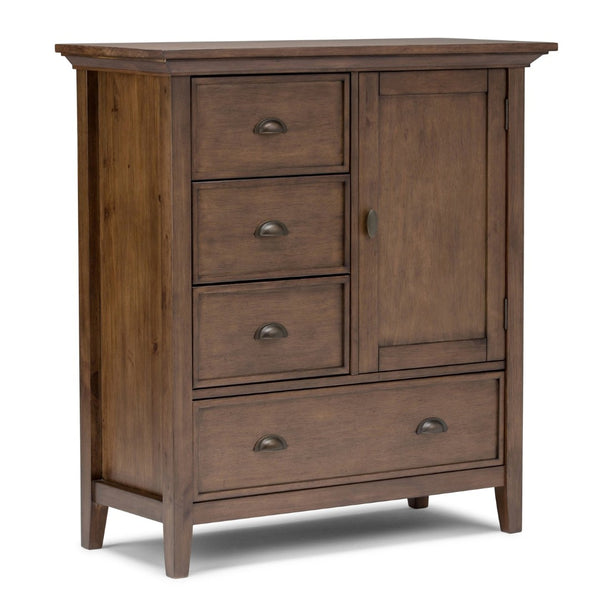 English Elm Redmond Medium Storage Cabinet - Rustic Natural Brown Wood, Stylish Design With Ample Storage Space B136P158104-GIGA