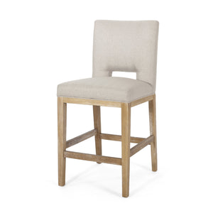 English Elm Christopher Knight Home® - 27 Inch Counter Stools Set of 2 Wheat Fabric, Ergonomic L-Back Support, Modern Breathable Upholstery, Easy Assembly 72489.00WHEAT