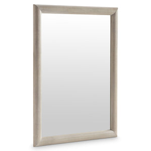 Bernhardt Bernhardt Lucerne Wire-brushed Oak Wall Mirror with Warm Alba Finish Modern Rustic 393332