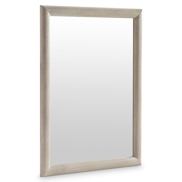 Bernhardt Bernhardt Lucerne Wire-brushed Oak Wall Mirror with Warm Alba Finish Modern Rustic 393332