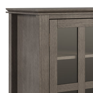 English Elm Artisan Tall Tv Media Stand In Farmhouse Grey - Handcrafted Solid Wood With Ample Storage & Style B136P158407