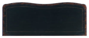 Hooker Furniture Charleston Serpentine Three-Drawer Accent Chest In Two-Tone Black & Maraschino Cherry With Antique Bronze Pulls 6750-85002-00