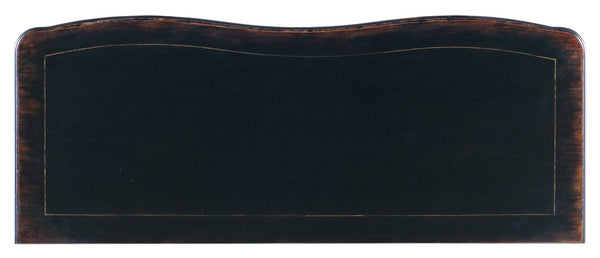 Hooker Furniture Charleston Serpentine Three-Drawer Accent Chest In Two-Tone Black & Maraschino Cherry With Antique Bronze Pulls 6750-85002-00