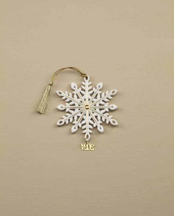Lenox 2024 Gemmed Snowflake Ornament Ivory, NO COLOR PORCELAIN 895756