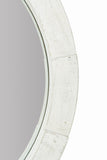 Bernhardt Piper Round Mirror in Brushed White 398333W