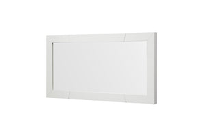 VIG Furniture Chrysler 47" X 24" Modern White Mirror — High-Gloss Rectangular Wall Mirror, Ready-To-Hang, Sleek Decor VGVCJ8978-M-WHT