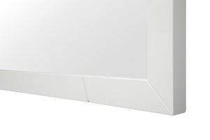 VIG Furniture Chrysler 47" X 24" Modern White Mirror — High-Gloss Rectangular Wall Mirror, Ready-To-Hang, Sleek Decor VGVCJ8978-M-WHT