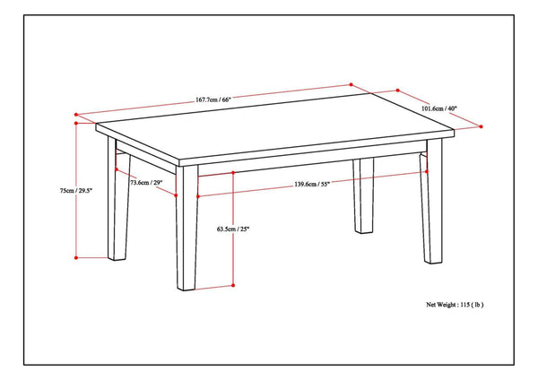 English Elm Eastwood Dining Table In Java Brown - Handcrafted Solid Wood, Seats 6, Perfect For Dining & Work B136P158145
