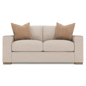 Bernhardt Bernhardt Vaughn Upholstered Loveseat Tailored Track Arms Plush Cushions Living Room P1095A