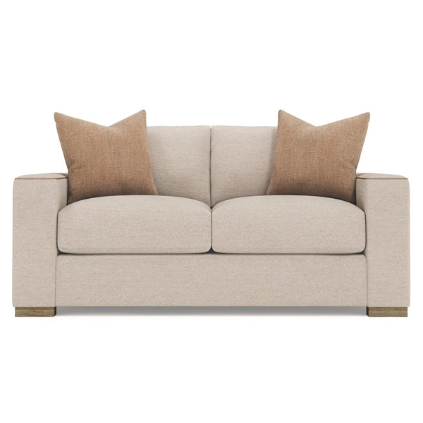 Bernhardt Bernhardt Vaughn Upholstered Loveseat Tailored Track Arms Plush Cushions Living Room P1095A