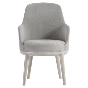 Bernhardt Bernhardt Sereno Arm Chair With Lutra Round Wood Base, Upholstered Comfort, Rustic Modern Elegance 329548