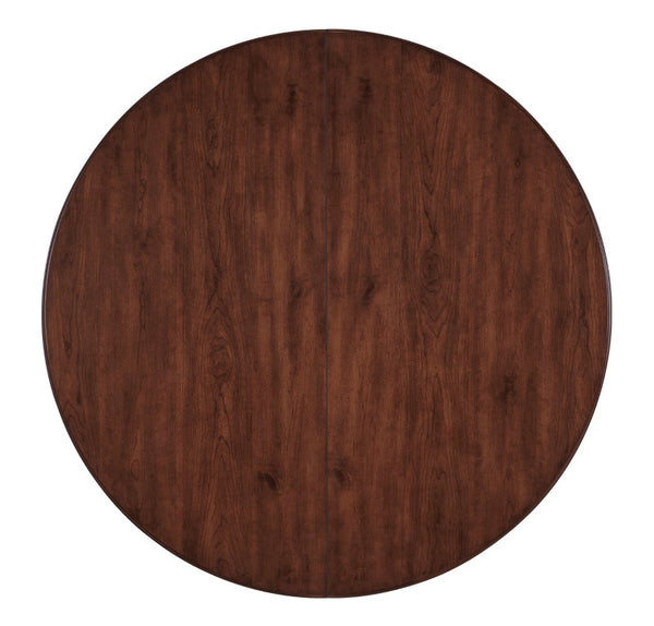 Hooker Furniture Charleston Round Pedestal Dining Table With 20" Removable Leaf, Cherry Veneer, Carved Base, Seats 6-8 6750-75203-00