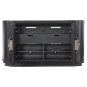 Bernhardt Bernhardt Onyx Silhouette Buffet With Oversized Camellia Pull, Figured Anigre Wood, Glam Storage 307400