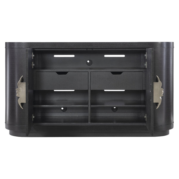 Bernhardt Bernhardt Onyx Silhouette Buffet With Oversized Camellia Pull, Figured Anigre Wood, Glam Storage 307400