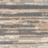 Nourison Jubilant JUB04 Machine Made Power-loomed Borderless Design Indoor Only Modern  Rug Grey Beige, Grey Beige 100% Polypropylene 99446906670