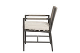 Pietra Armless Dining Chair in Dupione Celeste, No Welt SW4601-1A-8067 Sunset West