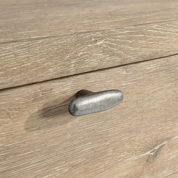 Bernhardt Bernhardt Tribeca Buffet Aurum Finish — 64" White Oak Storage Buffet With Soft-Close Drawers & Steel Base 333133