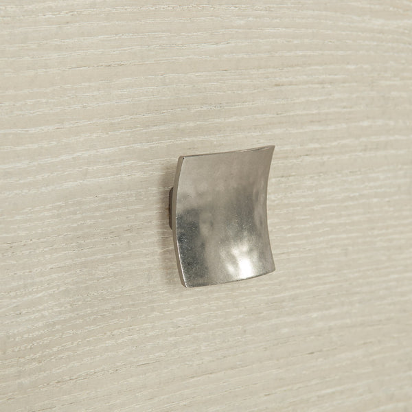 Bernhardt Bernhardt Cerused Linen East Hampton Dresser — 9-Drawer Neo-Traditional Bowed Front With Nickel Pulls 395054